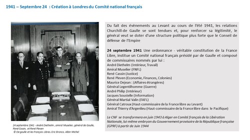 * Ephéméride : le général de Gaulle et la France Libre (1940-1943) -  L'Année1941 