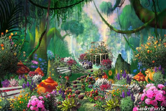 Pin by Ykko Aioi on MAGIC GARDEN | Garden illustration, Fairy garden  background, Fairy land