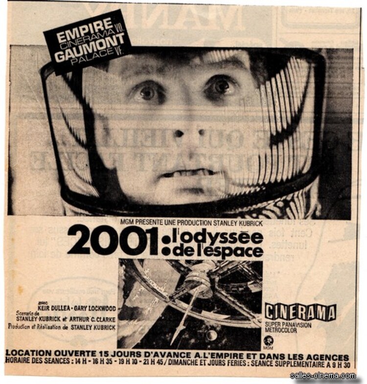 2001 L'ODYSSEE DE L'ESPACE - STANLEY KUBRICK BOX OFFICE