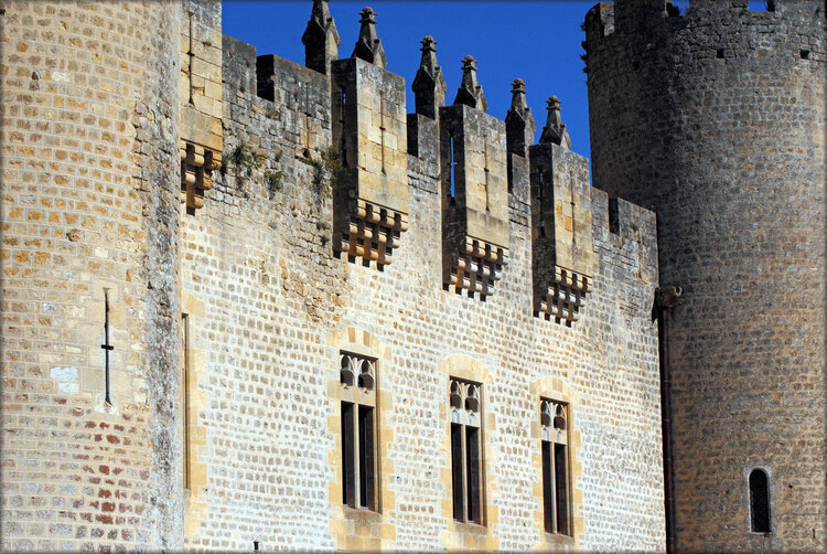 Arrière du château de Roquetaillade (Gironde)