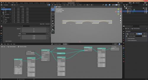 Essayer de faire une forme qui ressemble aux arches d'un pont
