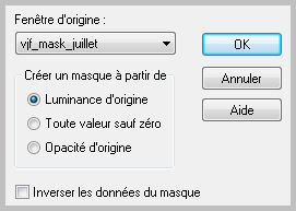 Le masque de juillet