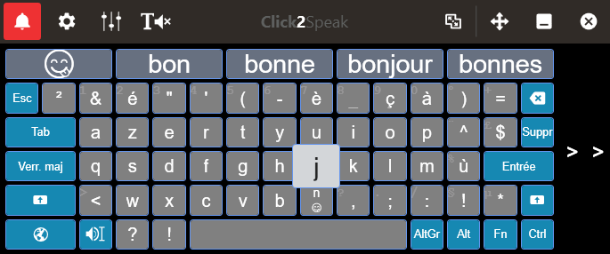 Click2Speak : un fabuleux nouveau clavier virtuel