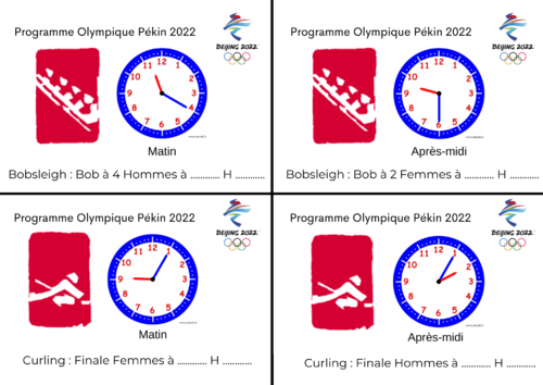 Lecture de l'heure / JO de Pékin 2022