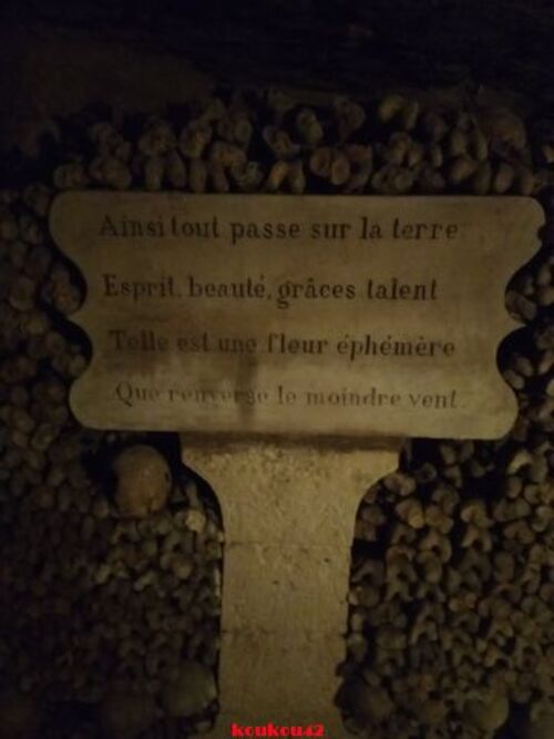 Echappée belle Parisienne. Les catacombes.