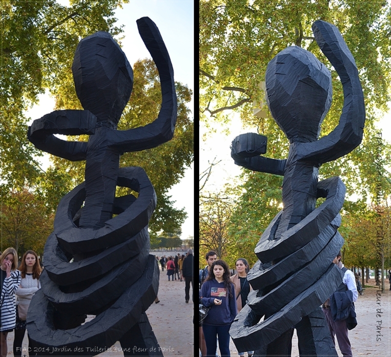 FIAC 2014 Jardin des Tuileries : "Louise Fuller" de Georg Baselitz