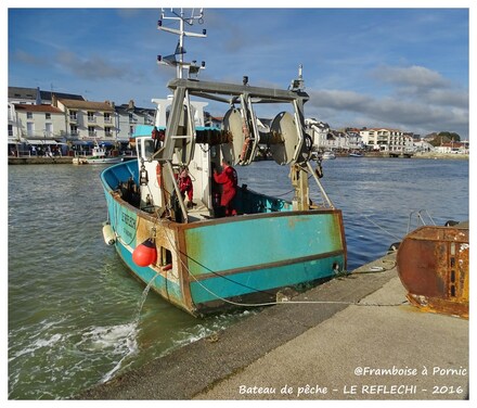 Pornic, les Bateaux de pêche se préparent 