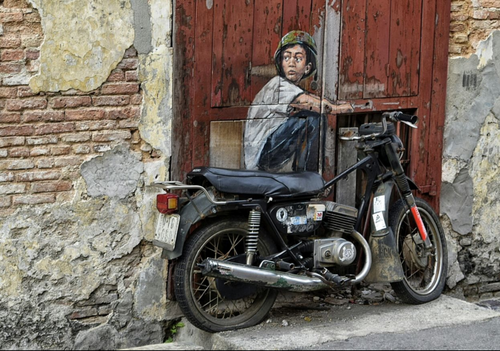 Street-art motocycliste (ou presque)