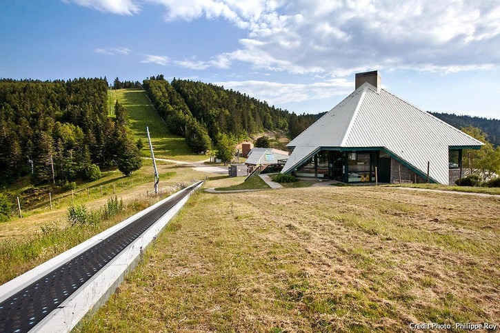 La station de La Croix de Bauzon dans le massif forestier de Tanargue