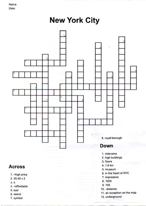 Crosswords NYC