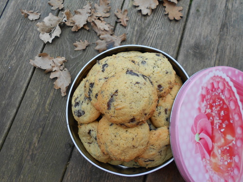 Les cookies aux pépites de chocolat noir de Mes Douceurs