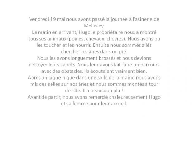 Sortie à l'asinerie de Mellecey