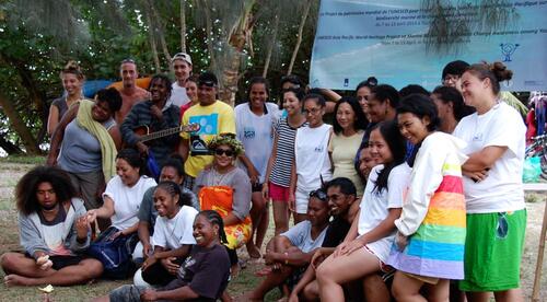 le Projet du patrimoine mondial de l’UNESCO pour l’information des jeunes de la région Asie Pacifique sur la biodiversité marine et le changement climatique - Cliquer pour agrandir