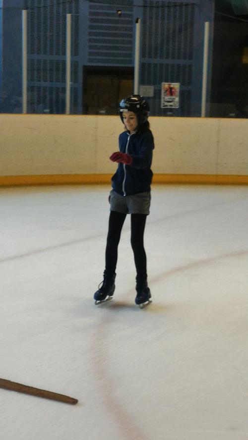 1ère séance de patinage...
