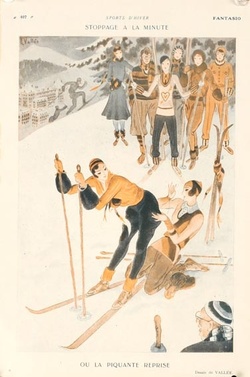 La Mode vintage sport d'hiver ! Cartonnettes
