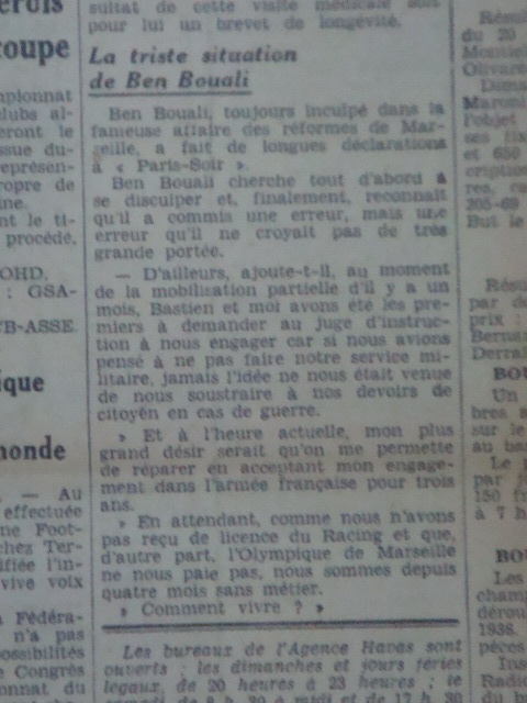 benbouali le chélifien international français, souffre