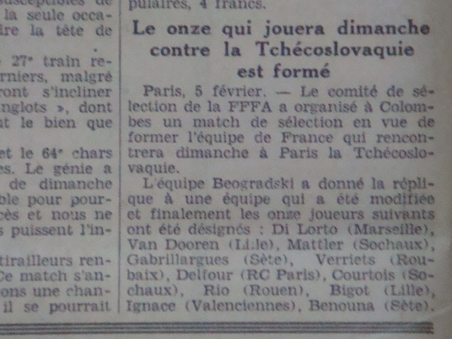 france-tchécoslovaquie avec benouna