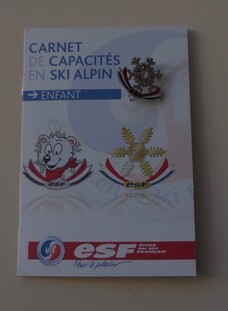 Carnet de ski ESF sans médaille