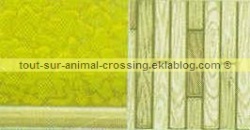 papier peint & sol animal crossing DS