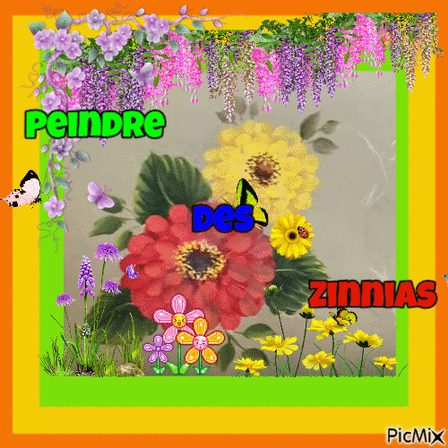 Dessin et peinture - vidéo 3277 : Comment peindre des zinias ? - huile ou acrylique.