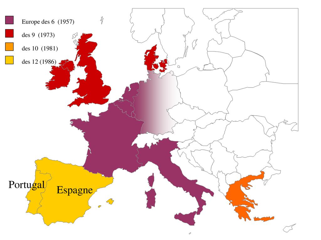 Europe des 6 (1957) Pays-Bas RFA Belgique Luxembourg France Italie. - ppt  télécharger