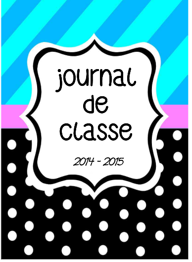 PAGES DE GARDE CAHIER JOURNAL
