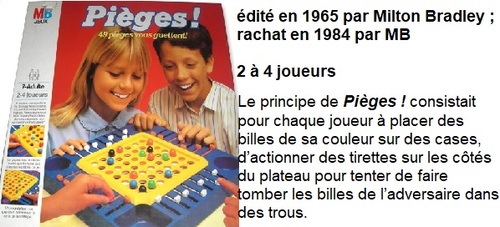 Nostalgiques ? Jeu de plateau : Pièges !