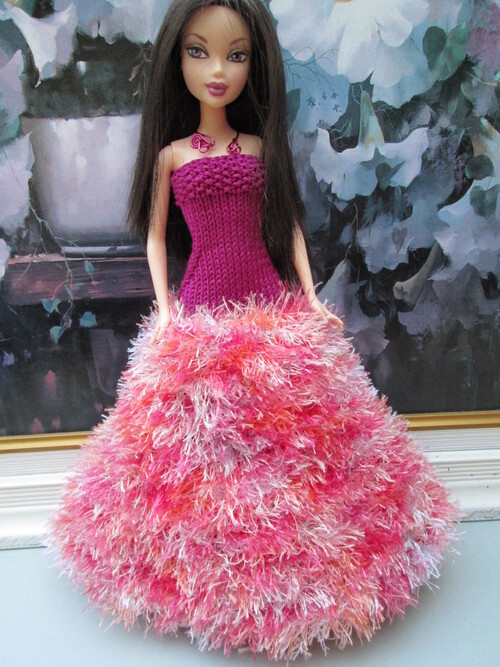 Robe longue pour barbie