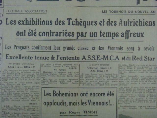 Bohemians de Prague - contre l'Entente ASSE-MCA
