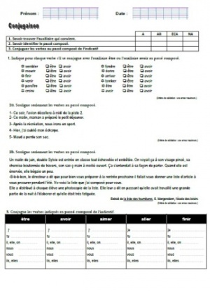 Conjugaison - Le passé composé