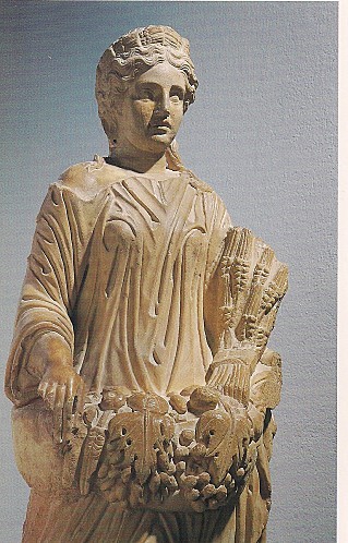 La Déesse de l'Abondance en marbre IIIem S. (Carthage)