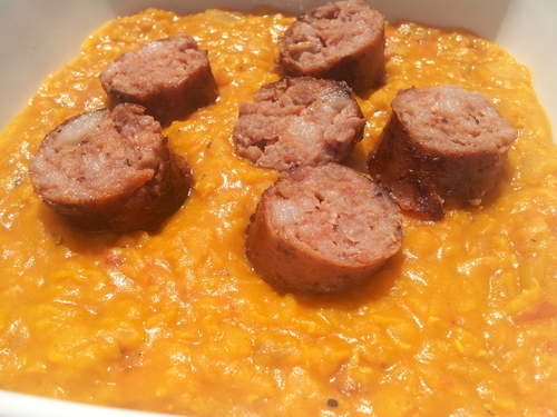 ° Dhal de lentilles Corail à la Coco et aux épices