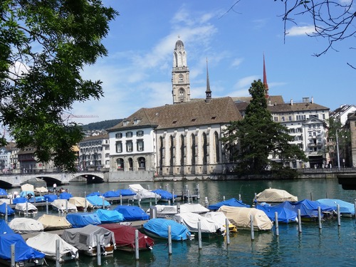 Zürich, le long de la Limmat (photos)