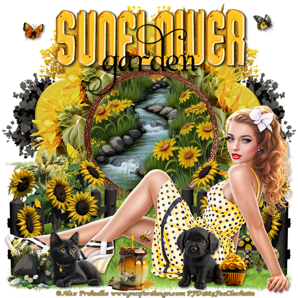 Sunflower garden (Queen bee)