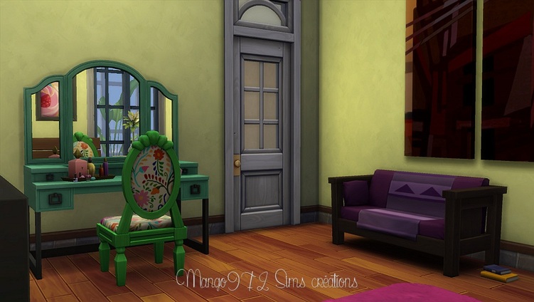 Sims 4, aménagement des Painted ladies 