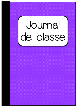Pages de garde cahier journal