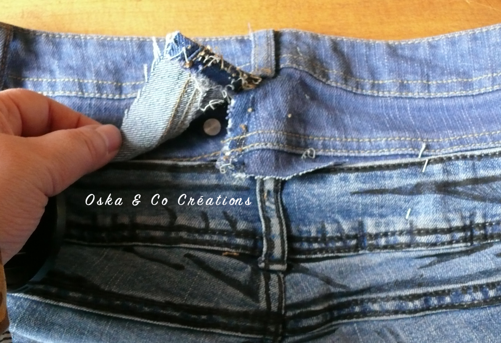 DIY Transformer une taille basse en taille haute sur des jeans - Oska & Co  Créations