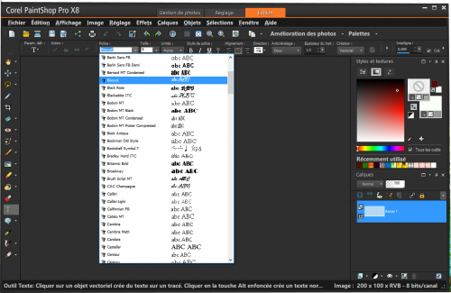 APPRENDRE A FAIRE UN FILIGRANE AVEC COREL PAINT SHOP PRO