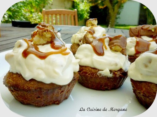Cupcakes brownies aux Balisti et topping