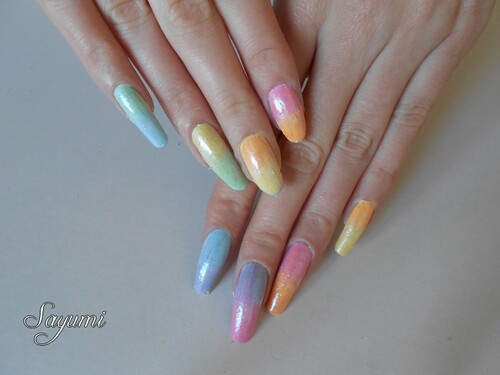 Nail Art Gradient Colorful Era