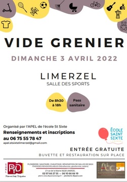 VIDE GRENIER - Dimanche 3 avril 