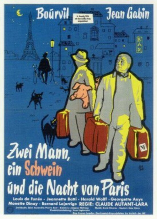 LA TRAVERSEE DE PARIS - BOX OFFICE JEAN GABIN 1956