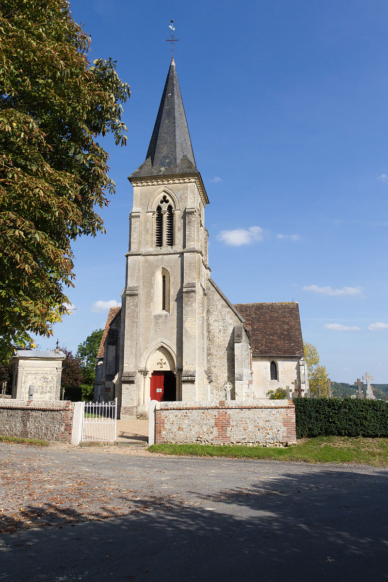 Clocher de l'église Saint-Denis (Pierrefitte-en-Auge, Calvados, France).jpg