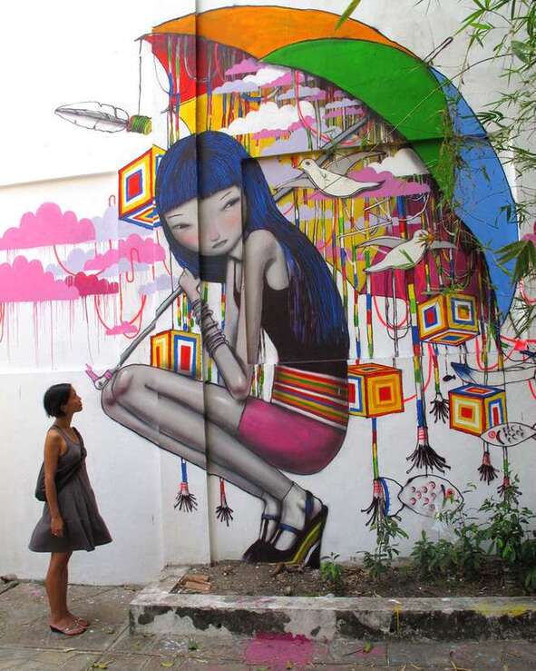 Quand le street-art nous offre des millions de couleurs ! Magnifique !