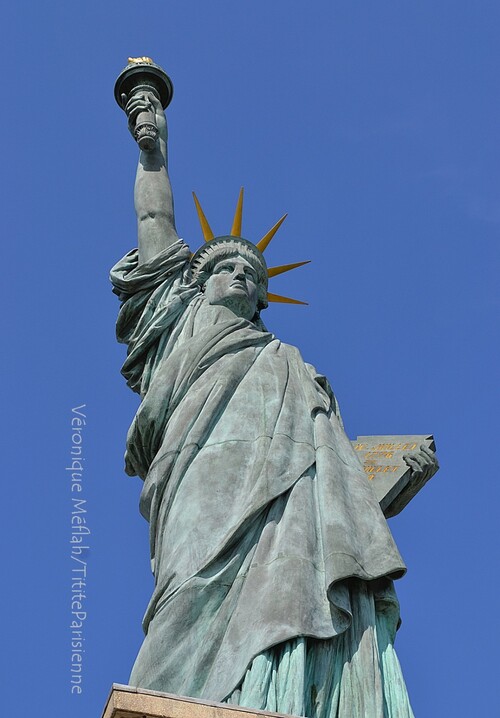 L'Île aux Cygnes : statue de la Liberté