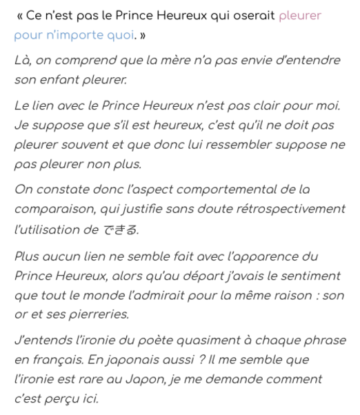 [bilingue FR-JP] le Prince Heureux
