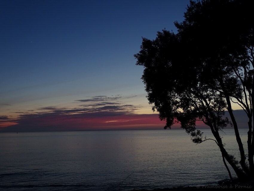 Coucher de soleil sur Pornic -  6.12.2016