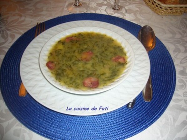 Caldo verde (soupe portugaise)