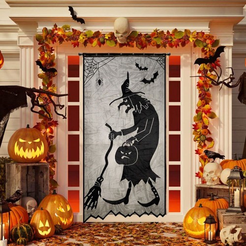 Rideau de décoration Halloween Rideau de sorcière Halloween Rideau de  dentelle | Rakuten