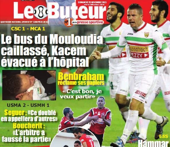 Samedi 28.11.2015 à Constantine CSC-MCA 1-1